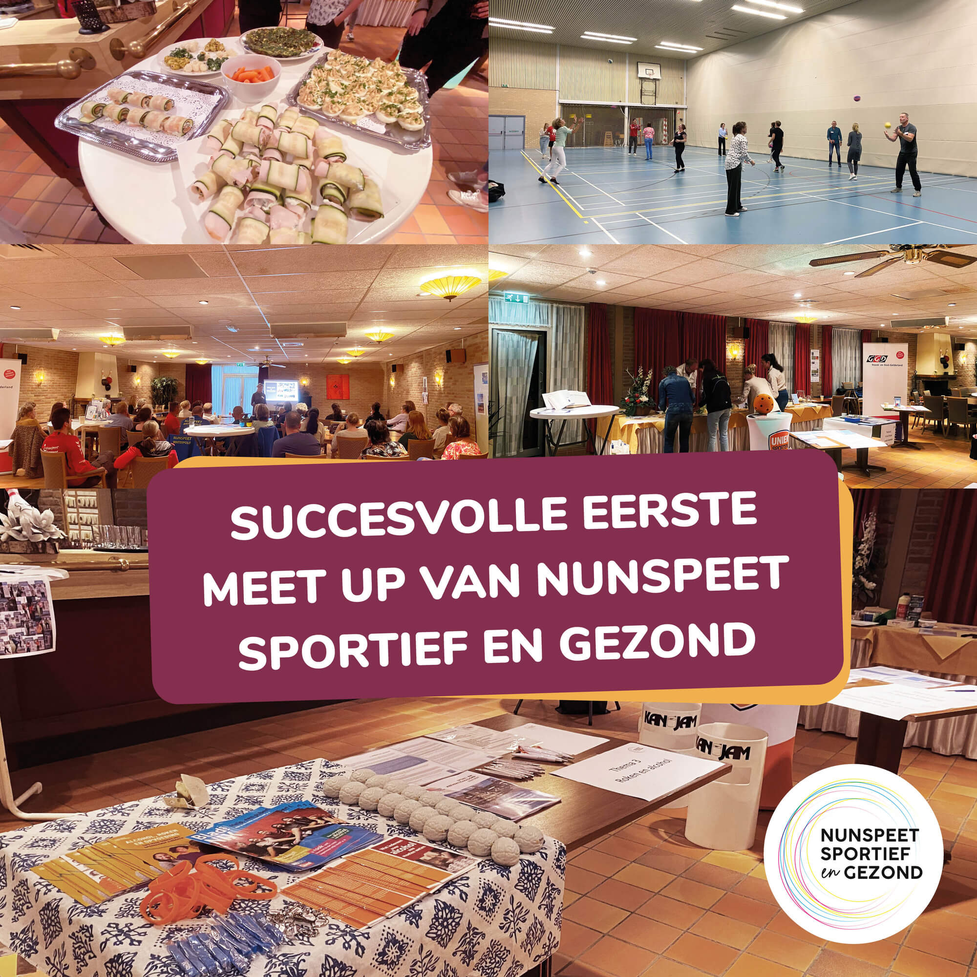 Succesvolle eerste Meet Up van Nunspeet Sportief en Gezond
